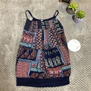 🧁🆕Naif Patterned Tank Top Primarily Blue